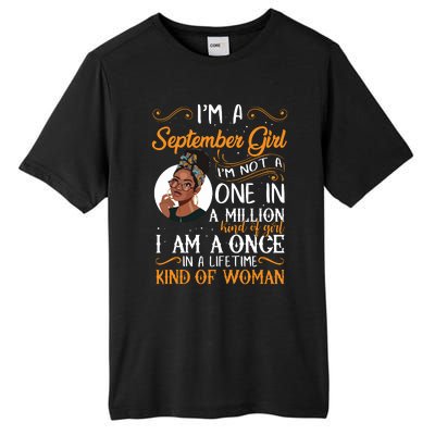 Im A September Girl Black Virgo Libra Birthday Tall Fusion ChromaSoft Performance T-Shirt