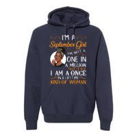 Im A September Girl Black Virgo Libra Birthday Premium Hoodie