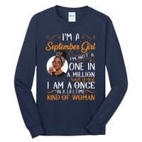 Im A September Girl Black Virgo Libra Birthday Tall Long Sleeve T-Shirt