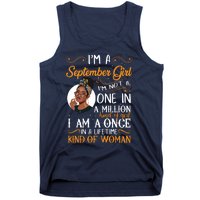 Im A September Girl Black Virgo Libra Birthday Tank Top