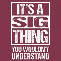 Its A Sig Thing You Wouldnt Understand First Name 16oz Travel Tumbler