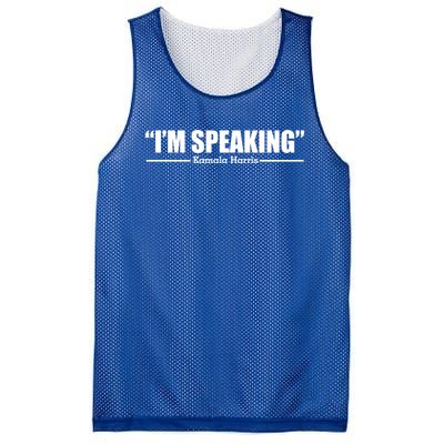 I Am Speaking President Debate 2020 Kamala Harris Quote Funny Gift Mesh Reversible Basketball Jersey Tank