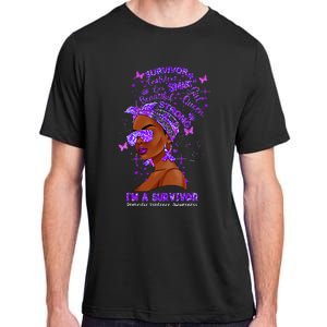 I'm A Survivor Domestic Violence Awareness Black Woman Adult ChromaSoft Performance T-Shirt