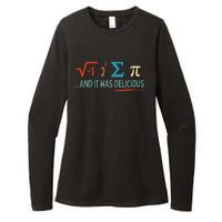 I Ate Some Pie And It Was Delicious I Ate Some Pi Math Womens CVC Long Sleeve Shirt