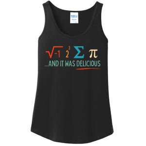 I Ate Some Pie And It Was Delicious I Ate Some Pi Math Ladies Essential Tank