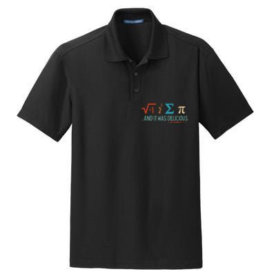 I Ate Some Pie And It Was Delicious I Ate Some Pi Math Dry Zone Grid Polo