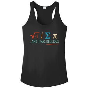 I Ate Some Pie And It Was Delicious I Ate Some Pi Math Ladies PosiCharge Competitor Racerback Tank