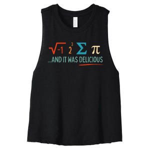 I Ate Some Pie And It Was Delicious I Ate Some Pi Math Women's Racerback Cropped Tank