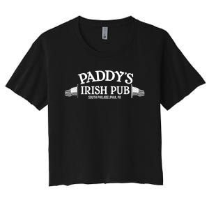 Its Always Sunny In Philadelphia Paddys Pub Logo Women's Crop Top Tee