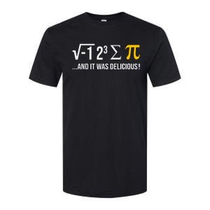 I Ate Some Pie And It Was Delicious Funny Pi Day Math Pun Softstyle CVC T-Shirt