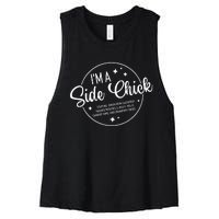 Im A Side Chick Thanksgiving Day Funny Turkey Leg Autumn Women's Racerback Cropped Tank