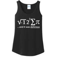 I Ate Some Pie And It Was Delicious I Ate Some Pi Math Ladies Essential Tank