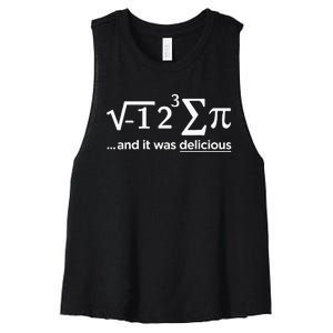 I Ate Some Pie And It Was Delicious I Ate Some Pi Math Women's Racerback Cropped Tank