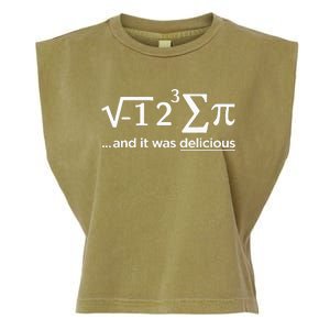 I Ate Some Pie And It Was Delicious I Ate Some Pi Math Garment-Dyed Women's Muscle Tee