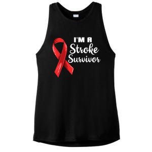 Im A Stroke Survivor Stroke Awareness Ladies PosiCharge Tri-Blend Wicking Tank