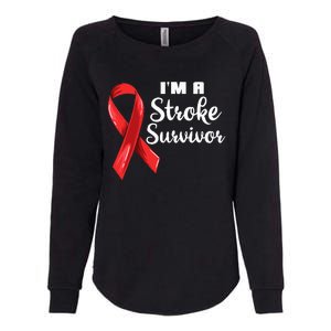 Im A Stroke Survivor Stroke Awareness Womens California Wash Sweatshirt