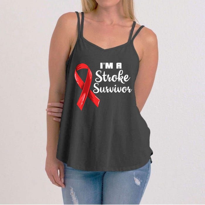 Im A Stroke Survivor Stroke Awareness Women's Strappy Tank