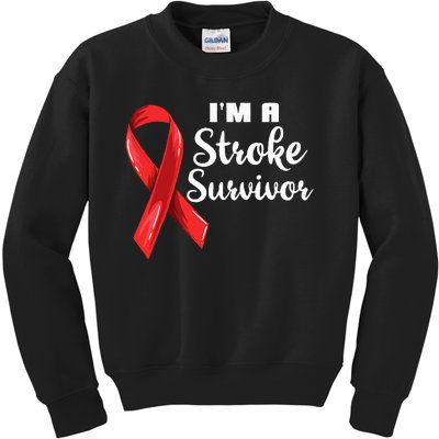 Im A Stroke Survivor Stroke Awareness Kids Sweatshirt