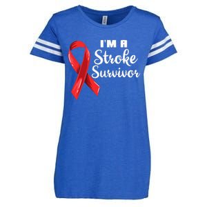 Im A Stroke Survivor Stroke Awareness Enza Ladies Jersey Football T-Shirt