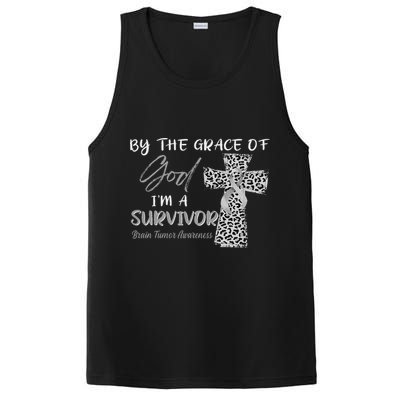 I'm A Survivor Brain Tumor Awareness Grey Ribbon PosiCharge Competitor Tank