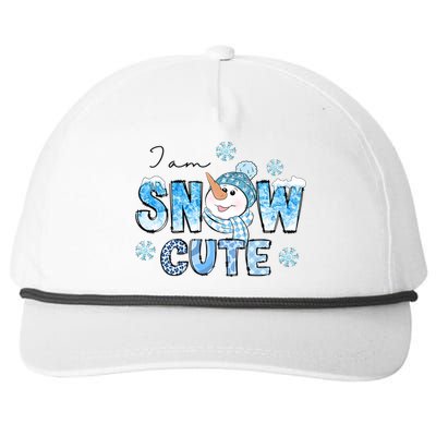 I Am Snow Cute Snow Funny Gift Snapback Five-Panel Rope Hat