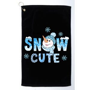 I Am Snow Cute Snow Funny Gift Platinum Collection Golf Towel