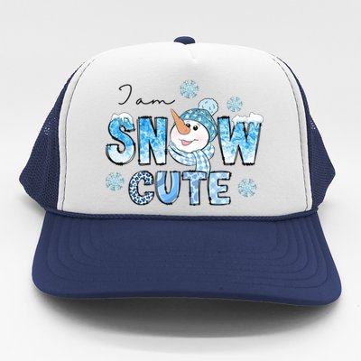 I Am Snow Cute Snow Funny Gift Trucker Hat