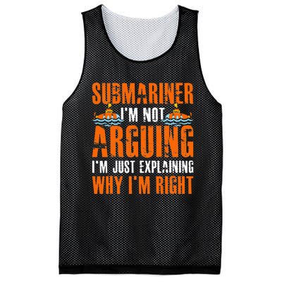 Im A Submariner Lets Just Assume That Im Never Wrong Mesh Reversible Basketball Jersey Tank