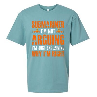 Im A Submariner Lets Just Assume That Im Never Wrong Sueded Cloud Jersey T-Shirt