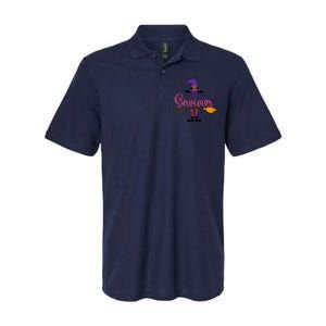 I'm A Survivor Halloween Breast Cancer Awareness Witch Softstyle Adult Sport Polo