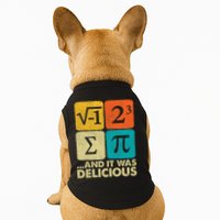 I Ate Some Pie and It Was Delicious Funny PI Day Math Pun   Doggie Tank