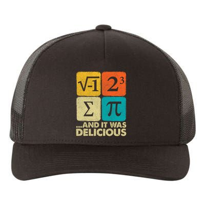 I Ate Some Pie and It Was Delicious Funny PI Day Math Pun   Yupoong Adult 5-Panel Trucker Hat