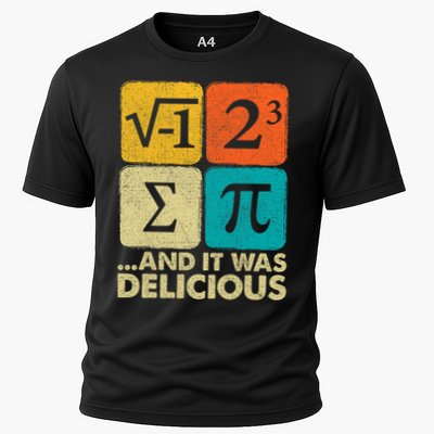 I Ate Some Pie and It Was Delicious Funny PI Day Math Pun   Performance Shirt