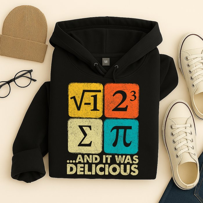 I Ate Some Pie and It Was Delicious Funny PI Day Math Pun   Hoodie