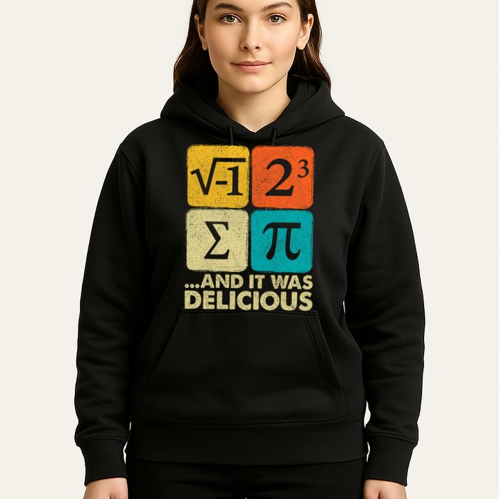 I Ate Some Pie and It Was Delicious Funny PI Day Math Pun   Hoodie