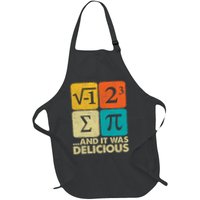 I Ate Some Pie and It Was Delicious Funny PI Day Math Pun   Apron