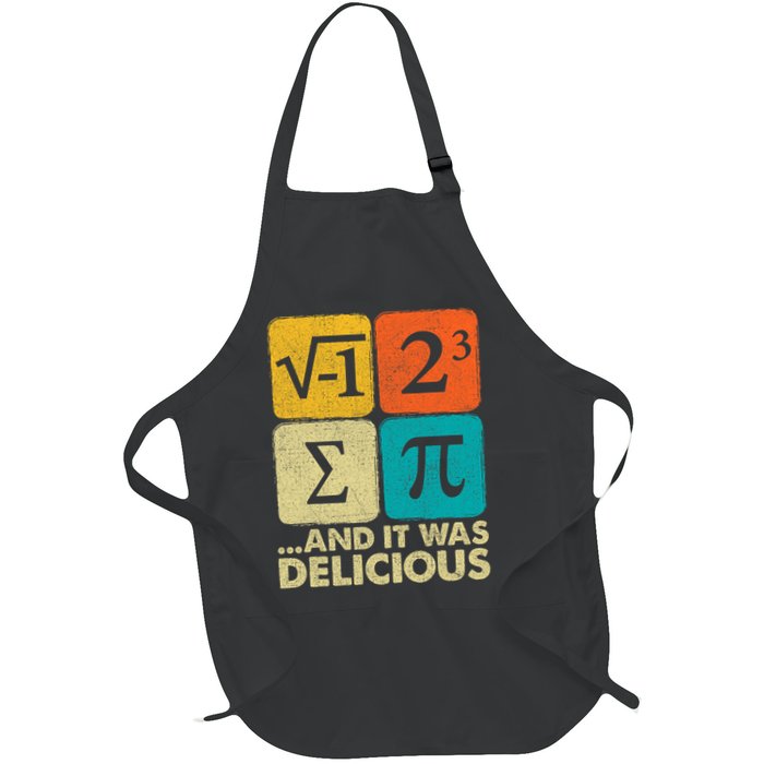 I Ate Some Pie and It Was Delicious Funny PI Day Math Pun   Apron