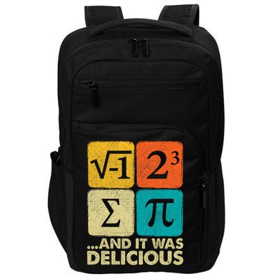 I Ate Some Pie and It Was Delicious Funny PI Day Math Pun   Impact Tech Backpack