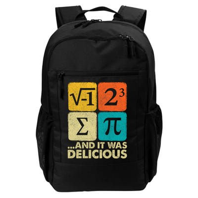 I Ate Some Pie and It Was Delicious Funny PI Day Math Pun   Daily Commute Backpack