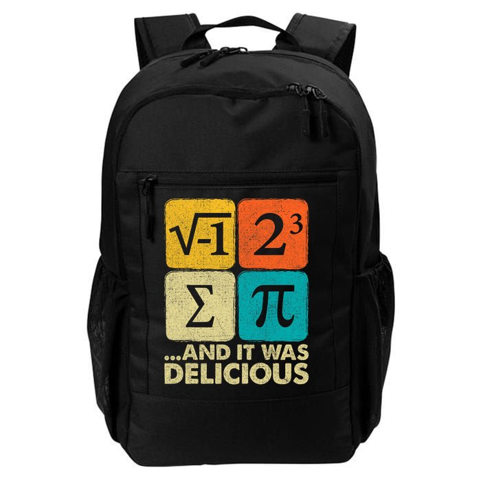 I Ate Some Pie and It Was Delicious Funny PI Day Math Pun   Backpack