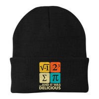 I Ate Some Pie and It Was Delicious Funny PI Day Math Pun   Beanie