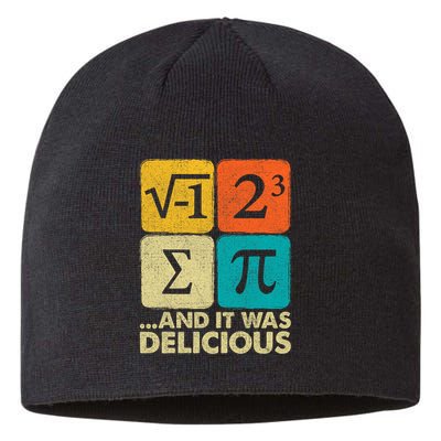 I Ate Some Pie and It Was Delicious Funny PI Day Math Pun   Sustainable Beanie
