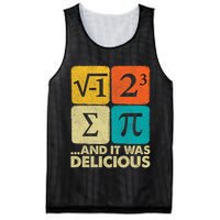 I Ate Some Pie and It Was Delicious Funny PI Day Math Pun   Mesh Reversible Basketball Jersey Tank