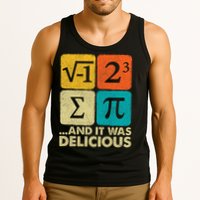 I Ate Some Pie and It Was Delicious Funny PI Day Math Pun   Tank Top