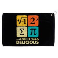 I Ate Some Pie and It Was Delicious Funny PI Day Math Pun   Grommeted Golf Towel