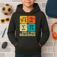I Ate Some Pie and It Was Delicious Funny PI Day Math Pun   Kids Hoodie