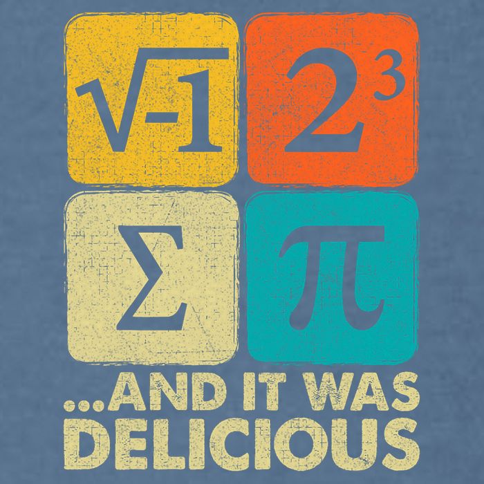 I Ate Some Pie and It Was Delicious Funny PI Day Math Pun   Garment-Dyed Sweatshirt