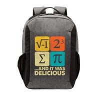 I Ate Some Pie and It Was Delicious Funny PI Day Math Pun   Vector Backpack