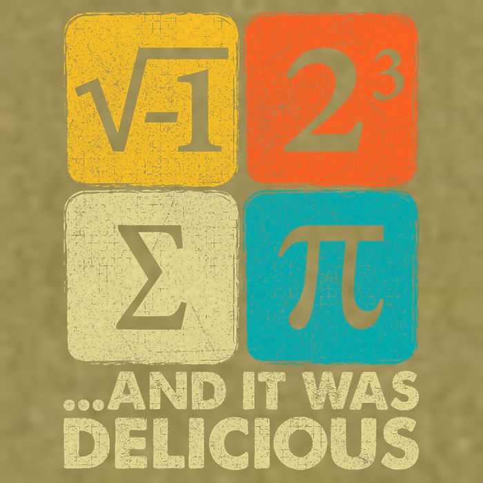 I Ate Some Pie and It Was Delicious Funny PI Day Math Pun   Garment-Dyed Women's Muscle Tee