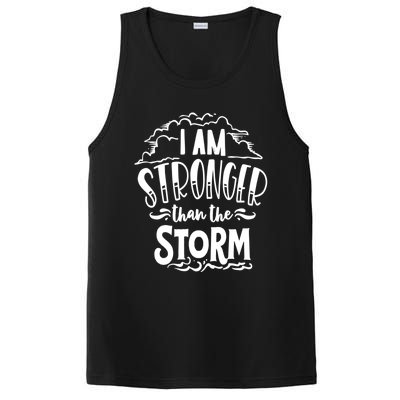 I Am Stronger Than The Storm God Motivation Faith Gift PosiCharge Competitor Tank